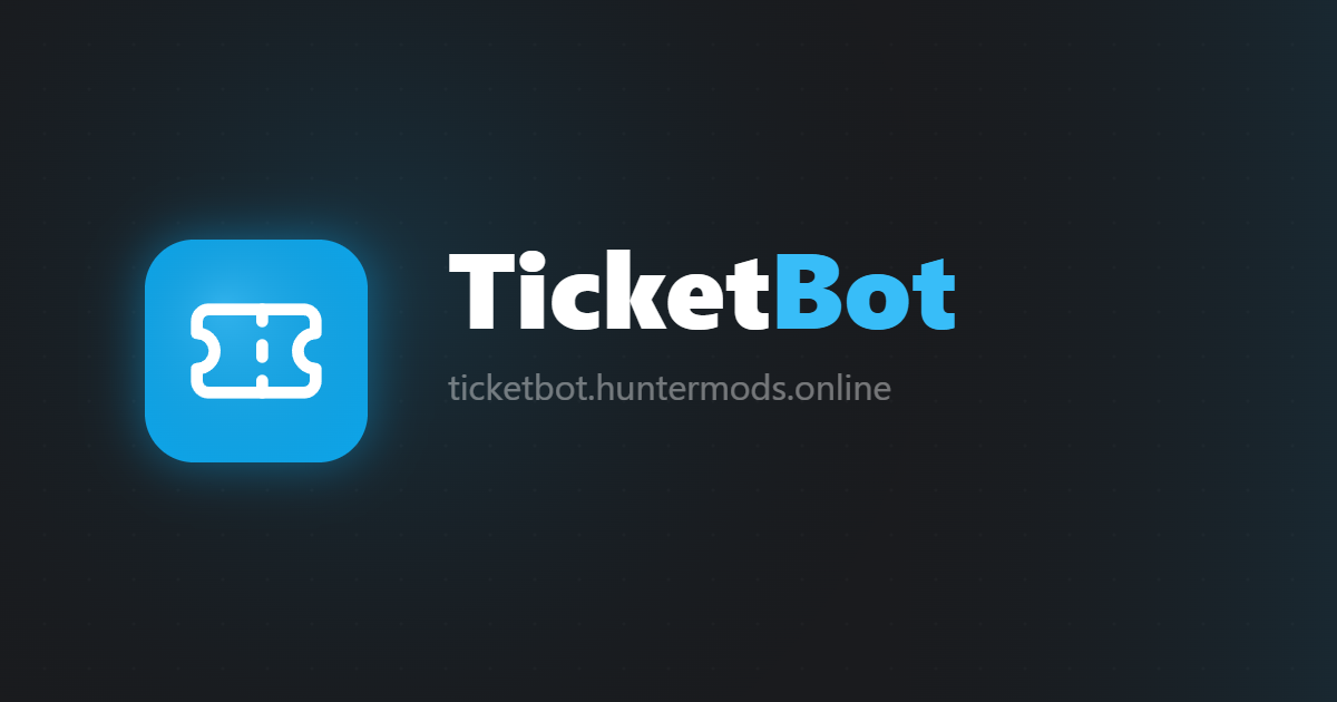 Ticket Bot Code TicketBot - Discord Ticket Bot